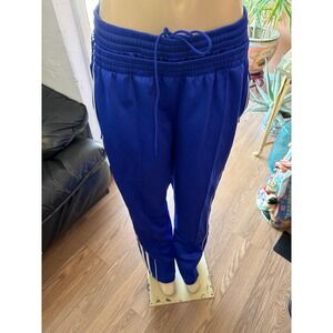 Adidas Originals Adibreak Royal Blue Snap Button Track Pants Womens XL 20-22